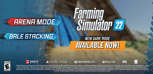 画像ギャラリー No.007のサムネイル画像 / 対人戦農業が正式開幕。「Farming Simulator 22」PvPマルチプレイモード“Arena&Bale Stacking”を公開