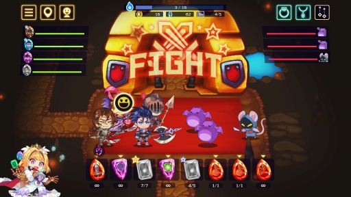 画像ギャラリー No.004のサムネイル画像 / アソビズム初のSteamタイトル「ビビッドナイト」プレイレポート。ローグライクの醍醐味とソーシャルゲーム的な要素が融合して冒険がスリリングに