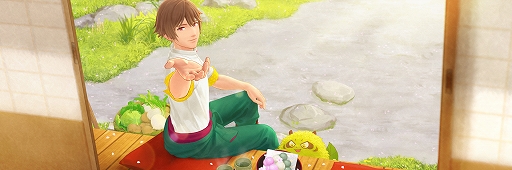 画像ギャラリー No.002のサムネイル画像 / スマホ向けADV「縁がわ男子とけものたん」が5月27日に配信決定。Switch版は2021年内に配信予定