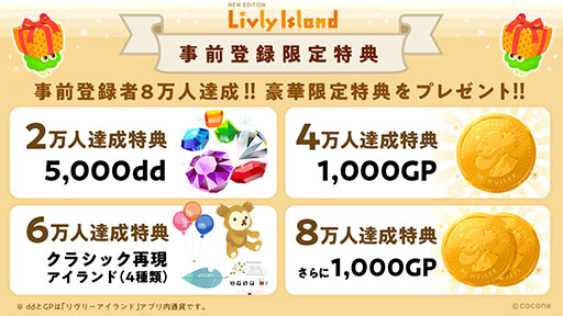 画像ギャラリー No.004のサムネイル画像 / アプリ版「リヴリーアイランド」の正式サービスが本日スタート。不思議なペット“リヴリー”の育成や島の飾り付けなどを楽しめる