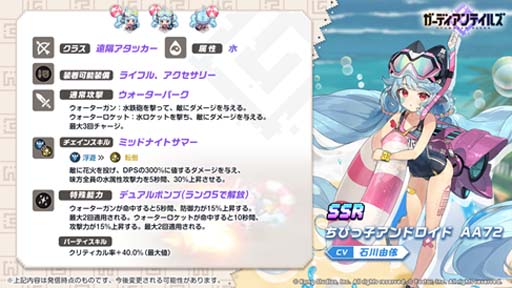 画像ギャラリー No.002のサムネイル画像 / 「ガーディアンテイルズ」，新英雄“ちびっ子アンドロイド AA72”の期間限定ピックアップ召喚を開催中