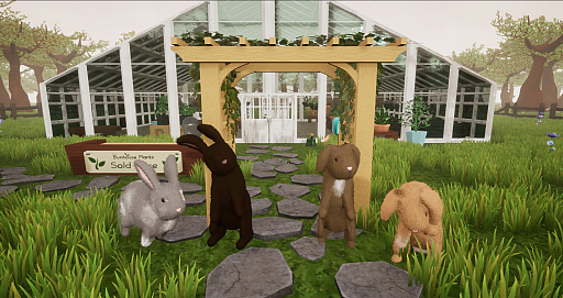 画像ギャラリー No.002のサムネイル画像 / 「Bunhouse」が10月20日にSteamでリリース。かわいらしいウサギとなって植物を育て,販売していく温室管理ゲーム