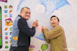 画像ギャラリー No.009のサムネイル画像 / 「ドラゴンクエストけしケシ！」巨大消しゴムはんこアートの展示が開始