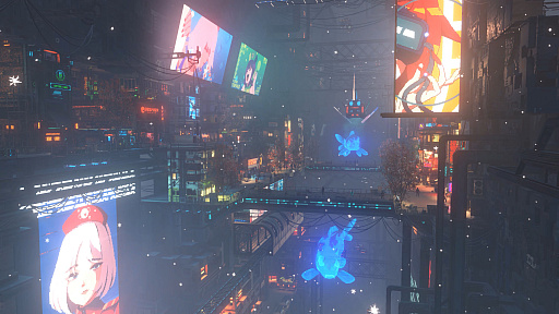 画像ギャラリー No.002のサムネイル画像 / 「Nivalis Nights」,9月30日にSteamで発売決定。「Cloudpunk」開発元が贈るサイバーパンク生活シミュレーション