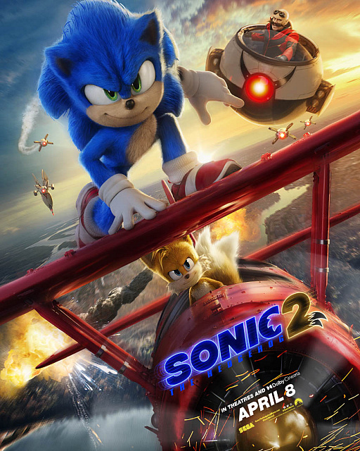 画像ギャラリー No.002のサムネイル画像 / 「ソニック・ザ・ムービー」の続編“Sonic the Hedgehog 2”のポスターが初公開。The Game Awards 2021では最新トレイラーを披露する予定