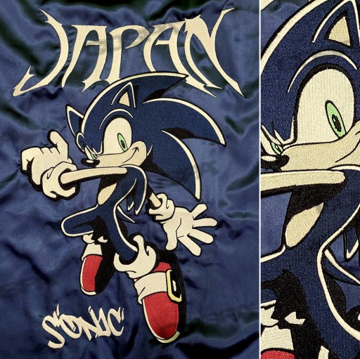画像ギャラリー No.001のサムネイル画像 / 「ソニック」のスカジャンが2022年3月下旬に発売。予約受付を開始