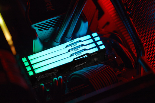画像ギャラリー No.002のサムネイル画像 / Kingston，ゲーマー向けの光るDDR5メモリモジュールを発表