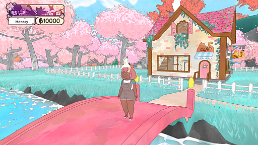 画像ギャラリー No.002のサムネイル画像 / 猫カフェゲーム「Calico」Switch版のアップデート実施。日本語のセリフやUI要素を一新