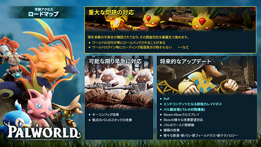 画像ギャラリー No.002のサムネイル画像 / 「パルワールド」，総プレイヤー数が1900万人を突破。最大同時接続者数は200万人で，Steam史上2位の記録