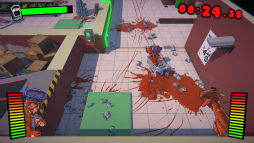 画像ギャラリー No.002のサムネイル画像 / おバカコンビがカートで店内爆走。協力ゲーム「絶叫！スーパーマーケット」のSwitch版を配信