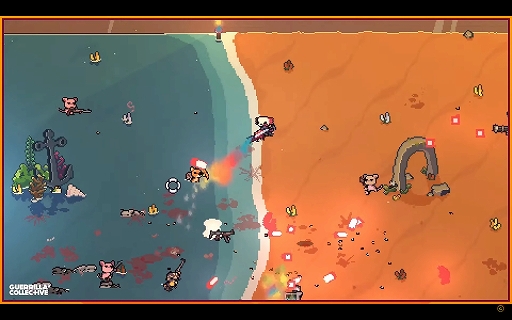 画像ギャラリー No.008のサムネイル画像 / 「AK-xolotl」のプレイ映像が公開。ウーパールーパーとなって戦うトップダウン形式のバトルアリーナSTG