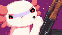 画像ギャラリー No.008のサムネイル画像 / ウーパールーパー(アホロートル)がAKでやりたい放題銃撃戦。シニカル×カワイイ×ローグライク「AK-xolotl」,2023年9月14日配信
