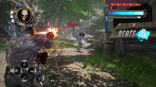 画像ギャラリー No.018のサムネイル画像 / ［プレイレポート］新アクションでゲーム性がアップした「GUNGRAVE G.O.R.E」。二丁拳銃と棺桶を武器に破壊の嵐を巻き起こせ！