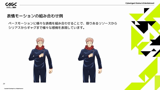 画像ギャラリー No.012のサムネイル画像 / 「呪術廻戦 ファントムパレード」における「会話シーンを飽きさせない画作り」に関する解説がなされた,サムザップのセッションをレポート