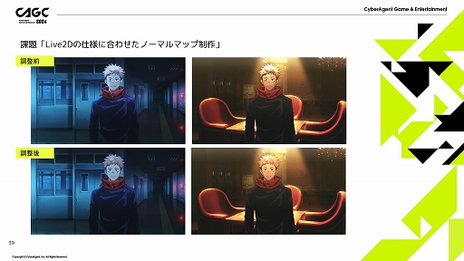 画像ギャラリー No.016のサムネイル画像 / 「呪術廻戦 ファントムパレード」における「会話シーンを飽きさせない画作り」に関する解説がなされた,サムザップのセッションをレポート