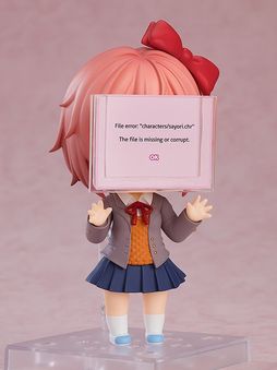 画像ギャラリー No.003のサムネイル画像 / バグ顔も付属。「ドキドキ文芸部！」，デフォルメフィギュア「ねんどろいど サヨリ」を2024年5月に発売