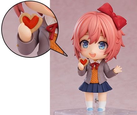画像ギャラリー No.006のサムネイル画像 / バグ顔も付属。「ドキドキ文芸部！」，デフォルメフィギュア「ねんどろいど サヨリ」を2024年5月に発売
