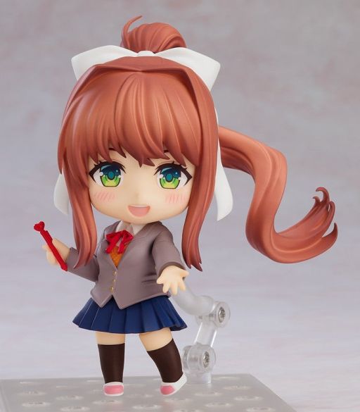 画像ギャラリー No.001のサムネイル画像 / 「ドキドキ文芸部!」のデフォルメフィギュア「ねんどろいど モニカ」が2026年1月に再販決定。暗黒微笑み顔やホラー顔も付属