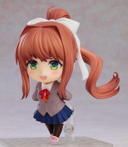 画像ギャラリー No.002のサムネイル画像 / 「ドキドキ文芸部!」のデフォルメフィギュア「ねんどろいど モニカ」が2026年1月に再販決定。暗黒微笑み顔やホラー顔も付属