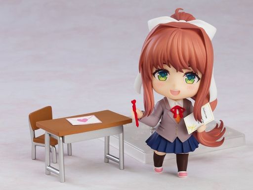 画像ギャラリー No.004のサムネイル画像 / 「ドキドキ文芸部!」のデフォルメフィギュア「ねんどろいど モニカ」が2026年1月に再販決定。暗黒微笑み顔やホラー顔も付属