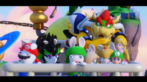 画像ギャラリー No.001のサムネイル画像 / Switch「マリオ+ラビッツ ギャラクシーバトル」の最新ゲームプレイ映像が公開。DLCではレイマンとのコラボも明らかに