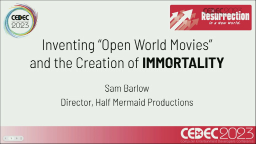 画像ギャラリー No.001のサムネイル画像 / ［CEDEC 2023］探索型フルモーションADV「IMMORTALITY」のゲームデザインはいかに作られたのか。サム・バーロウ氏が開発過程を解説した