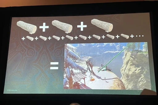 画像ギャラリー No.006のサムネイル画像 / ［GDC 2024］「ゼルダの伝説　ティアーズ オブ ザ キングダム」の自由な遊びは，現実的な物理のルールで世界ができていたからだった