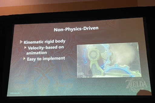 画像ギャラリー No.010のサムネイル画像 / ［GDC 2024］「ゼルダの伝説　ティアーズ オブ ザ キングダム」の自由な遊びは，現実的な物理のルールで世界ができていたからだった