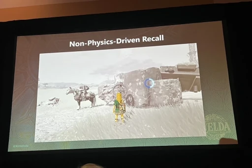 画像ギャラリー No.016のサムネイル画像 / ［GDC 2024］「ゼルダの伝説　ティアーズ オブ ザ キングダム」の自由な遊びは，現実的な物理のルールで世界ができていたからだった