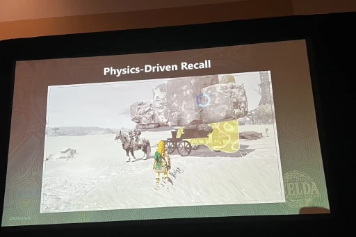 画像ギャラリー No.017のサムネイル画像 / ［GDC 2024］「ゼルダの伝説　ティアーズ オブ ザ キングダム」の自由な遊びは，現実的な物理のルールで世界ができていたからだった