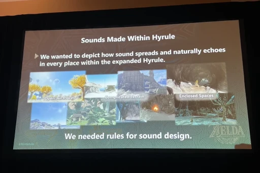 画像ギャラリー No.028のサムネイル画像 / ［GDC 2024］「ゼルダの伝説　ティアーズ オブ ザ キングダム」の自由な遊びは，現実的な物理のルールで世界ができていたからだった