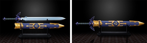 画像ギャラリー No.002のサムネイル画像 / 「ゼルダの伝説」のマスターソードを全長約105cmのサイズで立体化。SEやゼルダのBGMを多数収録し,振動ギミックも内蔵