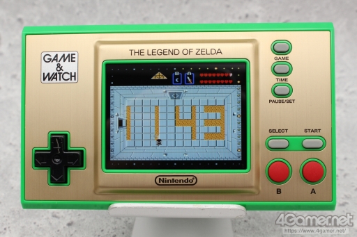 画像ギャラリー No.017のサムネイル画像 / 「ゲーム＆ウオッチ ゼルダの伝説」を“1989年のGame & Watch ZELDA”とともに遊ぶ。新世代G&Wは，時計としての使いやすさにも満足