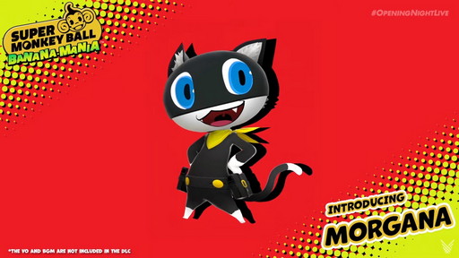 画像ギャラリー No.003のサムネイル画像 / 「たべごろ！スーパーモンキーボール1＆2リメイク」にペルソナ5から“モルガナ”が参戦