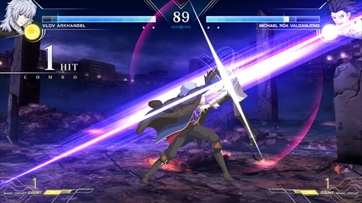 画像ギャラリー No.012のサムネイル画像 / 「MELTY BLOOD: TYPE LUMINA」にヴローヴ・アルハンゲリが参戦。多彩な飛び道具で相手を寄せ付けないバトルスタイル
