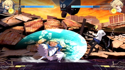 画像ギャラリー No.006のサムネイル画像 / 「MELTY BLOOD: TYPE LUMINA」にFateシリーズからセイバーが参戦。リーチとスピードを生かした真っ向勝負を得意とするキャラクター