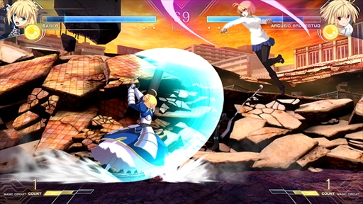 画像ギャラリー No.012のサムネイル画像 / 「MELTY BLOOD: TYPE LUMINA」にFateシリーズからセイバーが参戦。リーチとスピードを生かした真っ向勝負を得意とするキャラクター