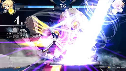 画像ギャラリー No.013のサムネイル画像 / 「MELTY BLOOD: TYPE LUMINA」にFateシリーズからセイバーが参戦。リーチとスピードを生かした真っ向勝負を得意とするキャラクター