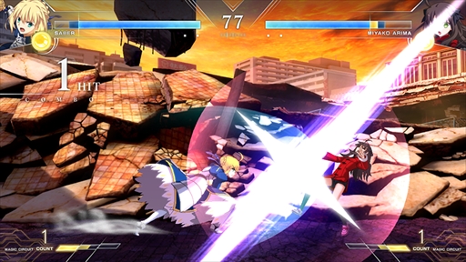 画像ギャラリー No.020のサムネイル画像 / 「MELTY BLOOD: TYPE LUMINA」にFateシリーズからセイバーが参戦。リーチとスピードを生かした真っ向勝負を得意とするキャラクター