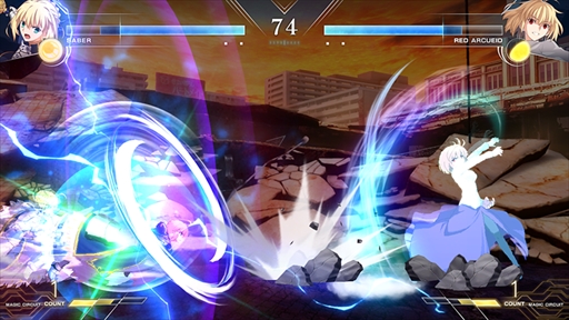 画像ギャラリー No.024のサムネイル画像 / 「MELTY BLOOD: TYPE LUMINA」にFateシリーズからセイバーが参戦。リーチとスピードを生かした真っ向勝負を得意とするキャラクター
