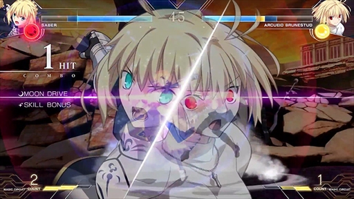 画像ギャラリー No.027のサムネイル画像 / 「MELTY BLOOD: TYPE LUMINA」にFateシリーズからセイバーが参戦。リーチとスピードを生かした真っ向勝負を得意とするキャラクター