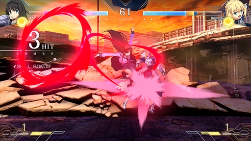 画像ギャラリー No.031のサムネイル画像 / 「MELTY BLOOD: TYPE LUMINA」にFateシリーズからセイバーが参戦。リーチとスピードを生かした真っ向勝負を得意とするキャラクター