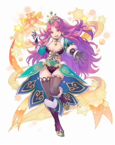 画像ギャラリー No.008のサムネイル画像 / 「聖剣伝説 ECHOES of MANA」クリスマス衣装のアンジェラとポポイが登場