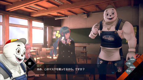 画像ギャラリー No.015のサムネイル画像 / 「AI: ソムニウムファイル ニルヴァーナ イニシアチブ」，ソムニウムパートの新要素や愛らしいマスクを被った店主など新キャラ3名の情報を公開