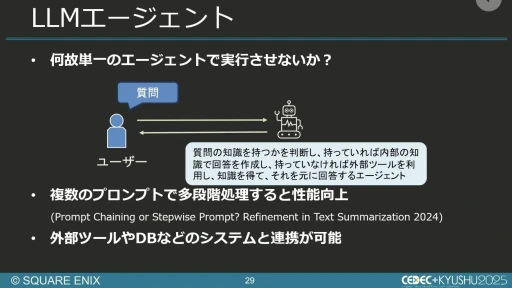 画像ギャラリー No.024のサムネイル画像 / 生成AIを活用したQA工数削減の試み。スクエニと東大・松尾研究室の共同研究を紹介するセッションをレポート［CEDEC+KYUSHU 2025］