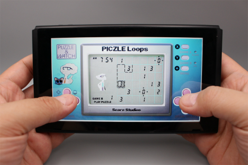 画像ギャラリー No.006のサムネイル画像 / 懐かしい液晶ゲーム機を画面の中に再現した「ピクセルパズル&ウォッチコレクション」を紹介。実物を触っている気分になれる演出にも注目