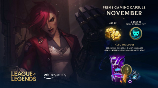 画像ギャラリー No.001のサムネイル画像 / Prime Gamingが「League of Legends」や「VALORANT」などRiot Gamesのゲーム内コンテンツを提供