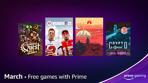 画像ギャラリー No.002のサムネイル画像 / Prime Gaming，次の無料ゲームは「Surviving Mars」「The Stillness of the Wind」などの7作品。3月提供コンテンツの情報が公開に