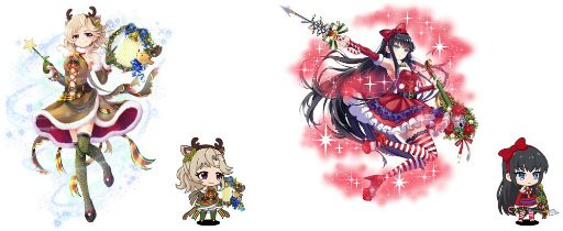 画像ギャラリー No.001のサムネイル画像 / 「ナナリズムダッシュ」にクリスマス衣装をまとった琴音とアイスが登場