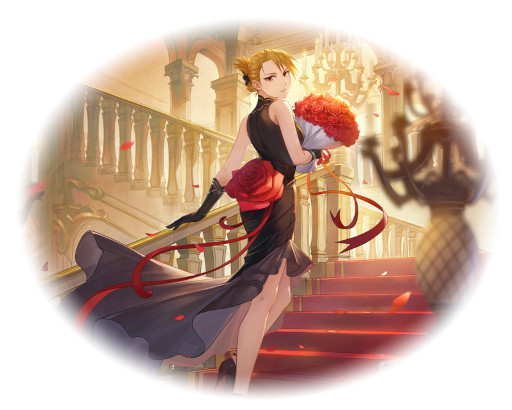 画像ギャラリー No.007のサムネイル画像 / 「鋼の錬金術師 MOBILE」,ガチャ“甘くほろ苦いチョコの夢(ホークアイ)”を開催。ドレス姿のホークアイが登場